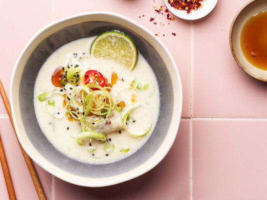 Cod tom kha kai