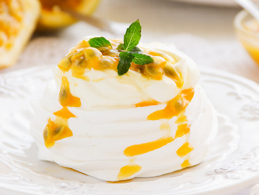 Passionfruit meringue