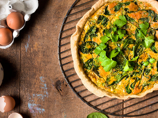 Spinach & Goat Cheese Quiche