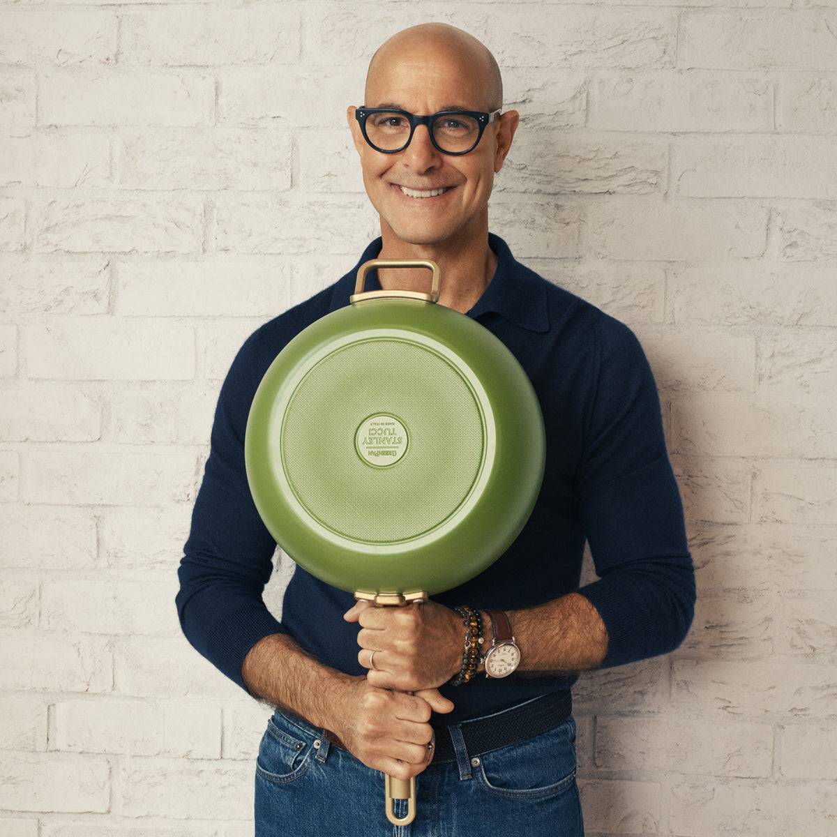 Stanley Tucci™ Ceramic Non-Stick 4.25-Litre Stanley Pan Jr. | Tuscan Olive
