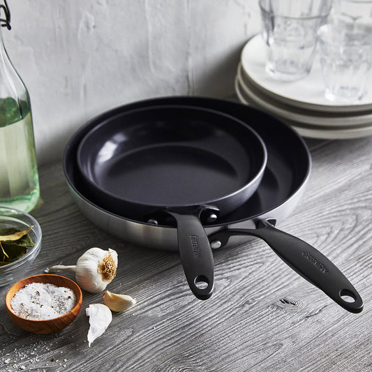 Venice Pro Noir Ceramic Non-Stick 20cm and 26cm Frypan Set