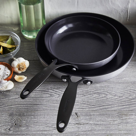 Venice Pro Noir Ceramic Non-Stick 26cm and 30cm Frypan Set
