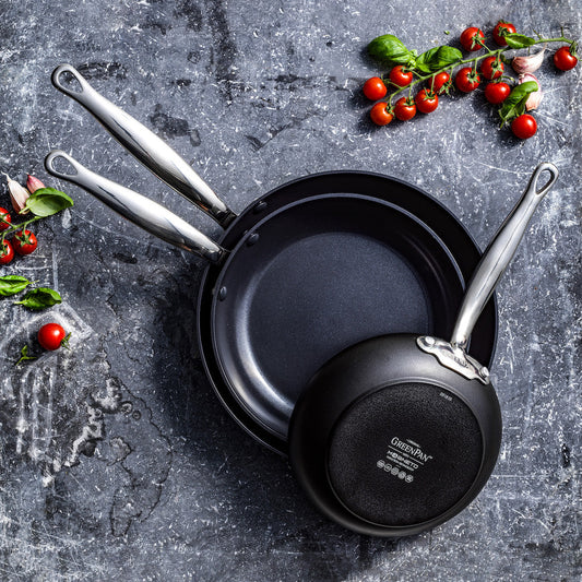 Barcelona Ceramic Non-Stick 20cm, 24cm and 28cm Frypan Set