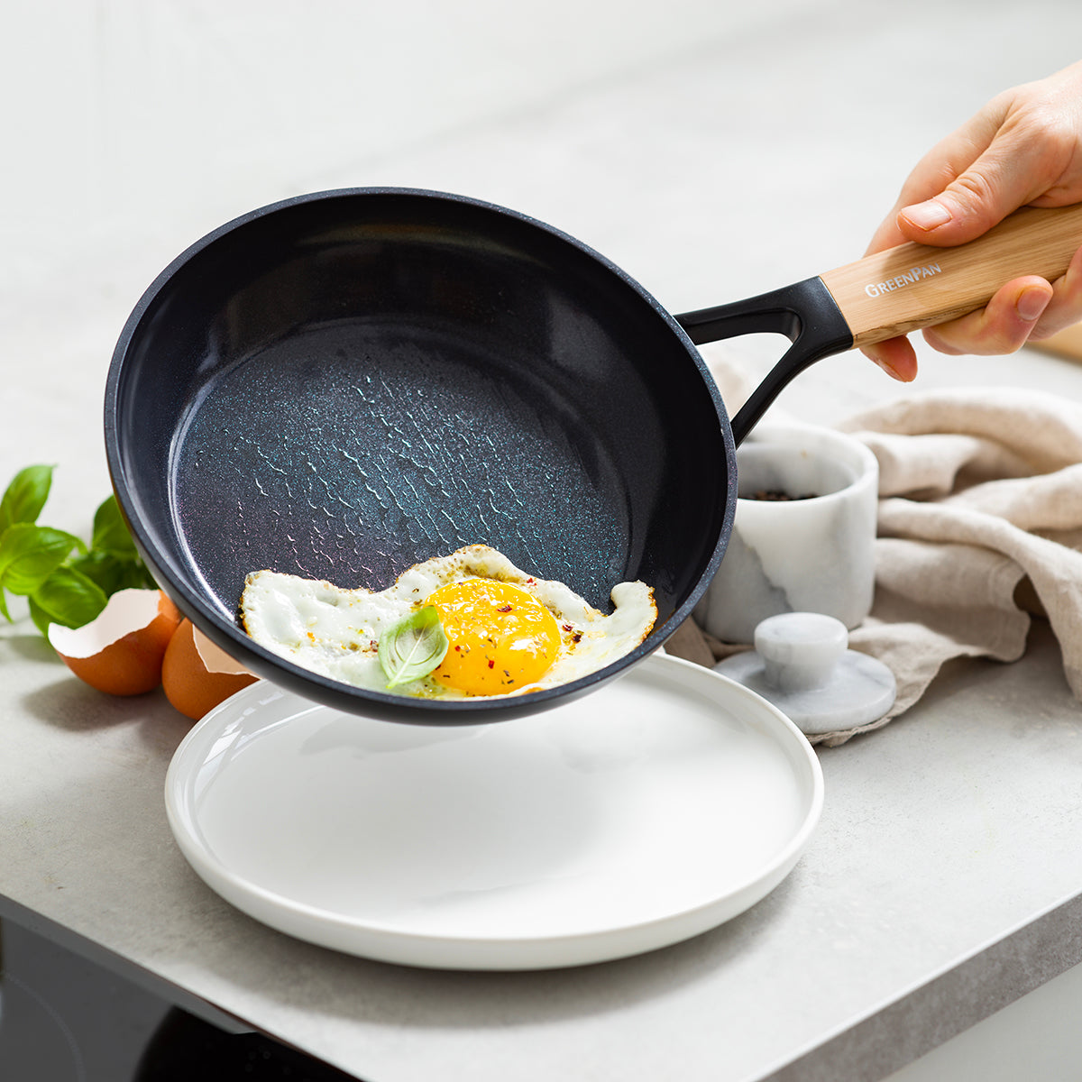 Greenpan Eco-Smartshape Non-Stick Frying Pan Light Wood 20cm