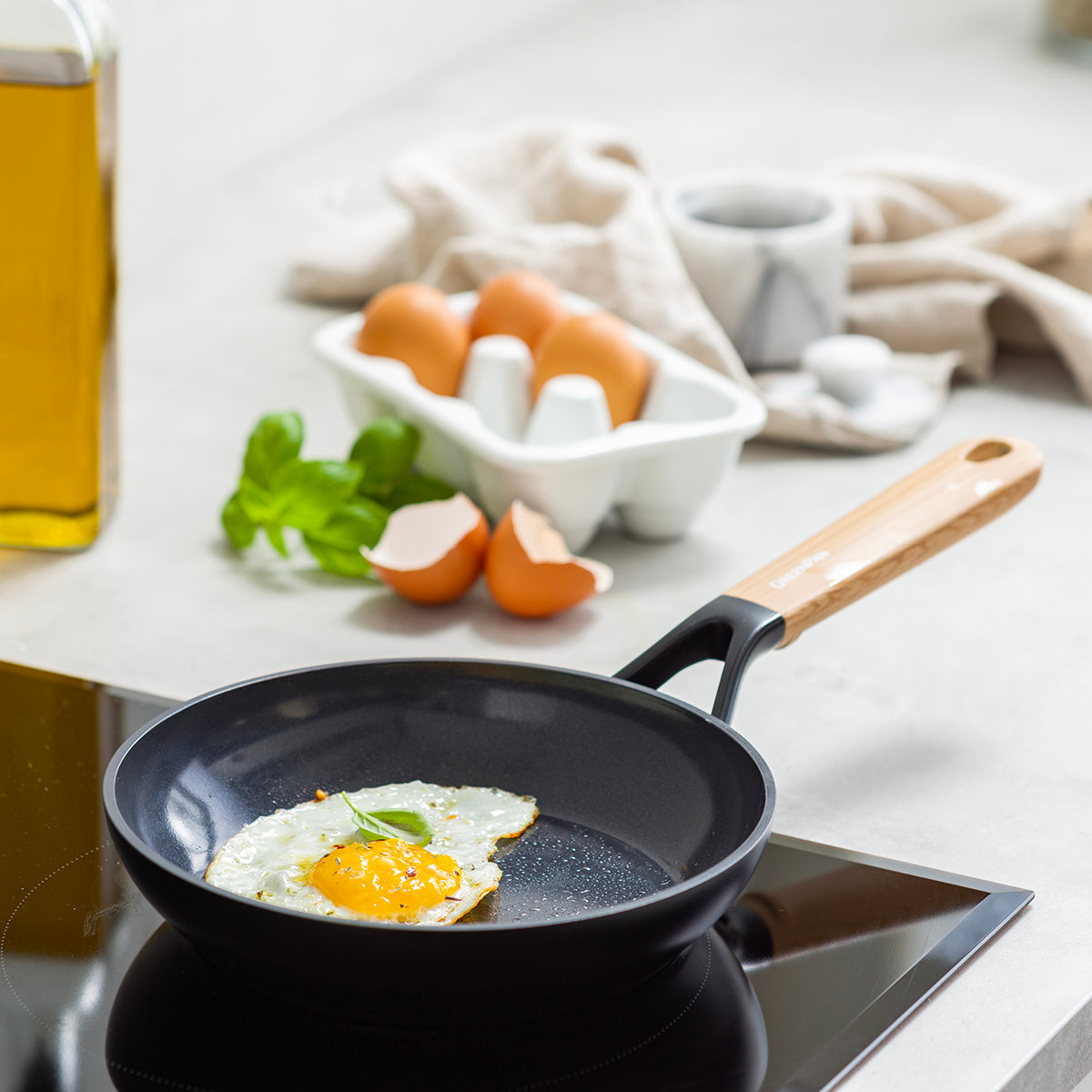 Greenpan Eco-Smartshape Non-Stick Frying Pan Light Wood 20cm