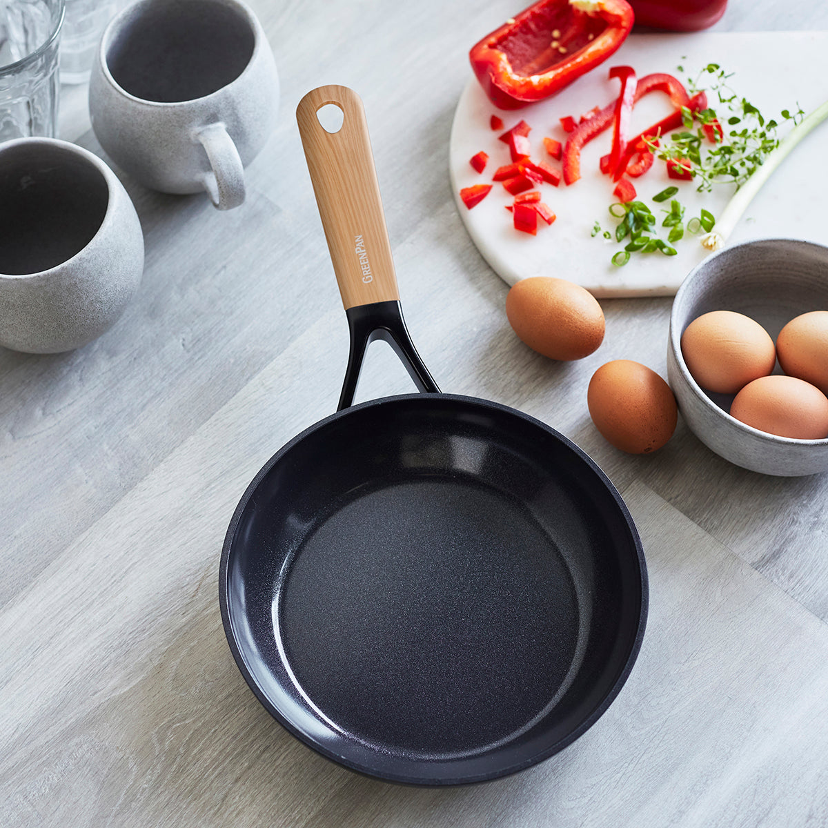 Greenpan Eco-Smartshape Non-Stick Frying Pan Light Wood 20cm
