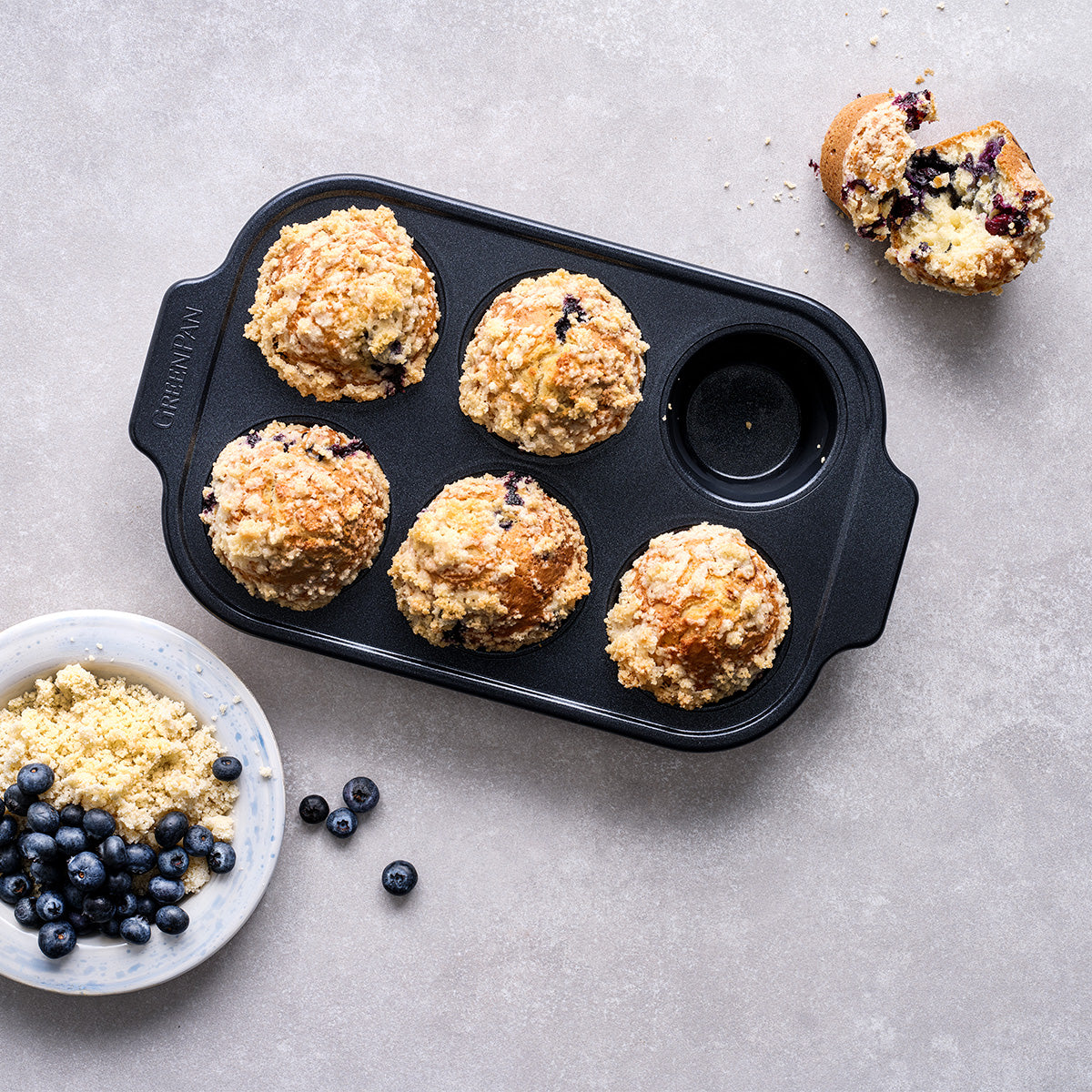 Bistro Muffin Pan 6pcs