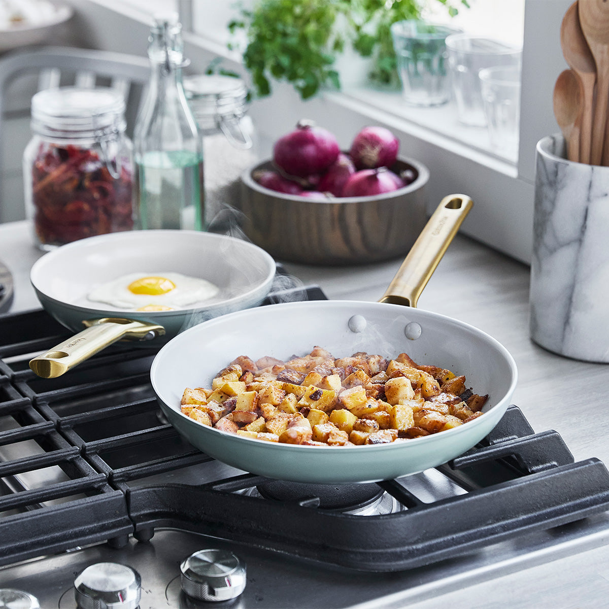 Reserve 10-Piece Cookware Set, Smoky Blue