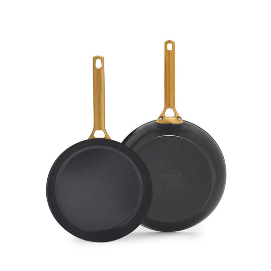 Reserve Ceramic Non-Stick 20cm and 26cm Frypan Set | Black