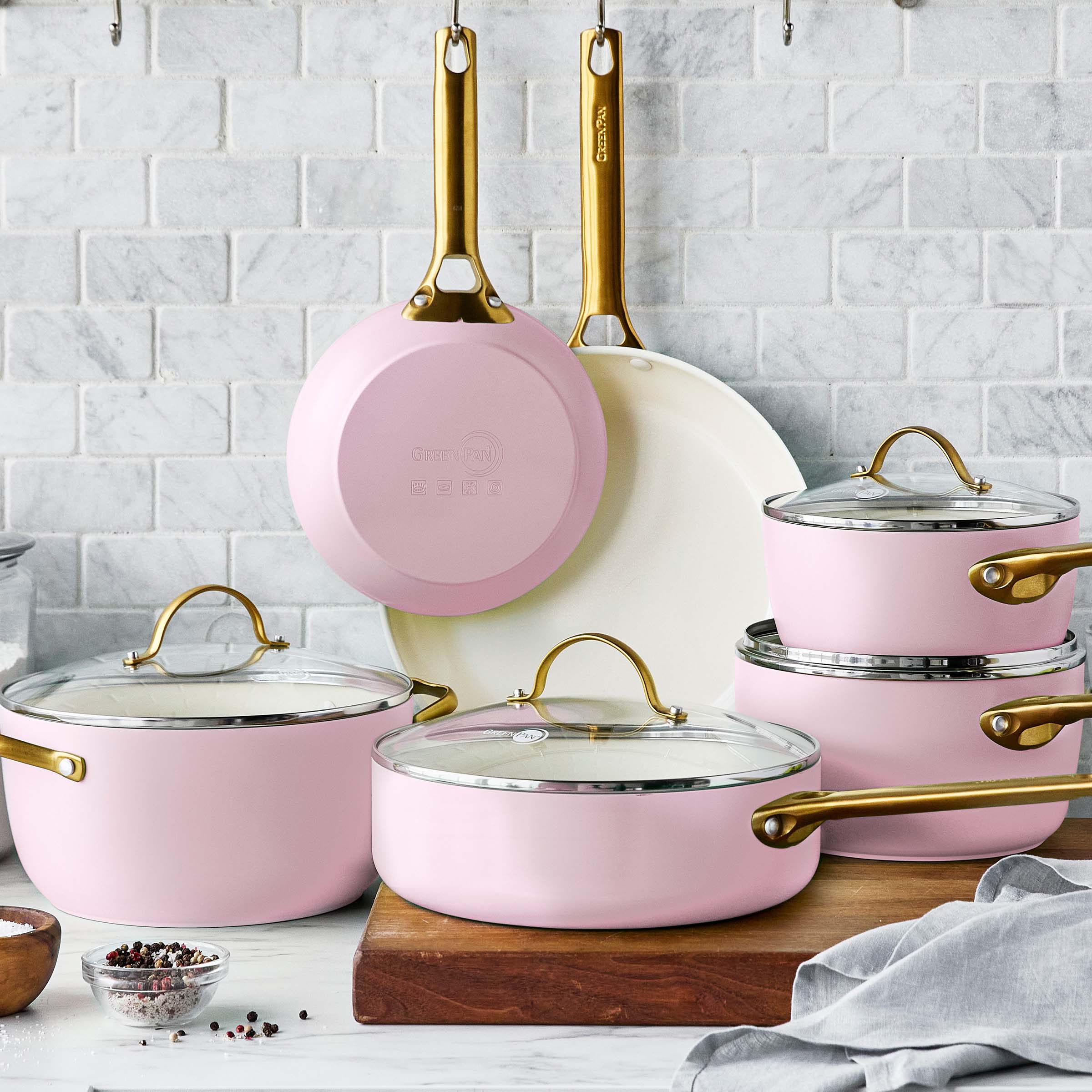 Reserve 10-Piece Cookware Set, Blush