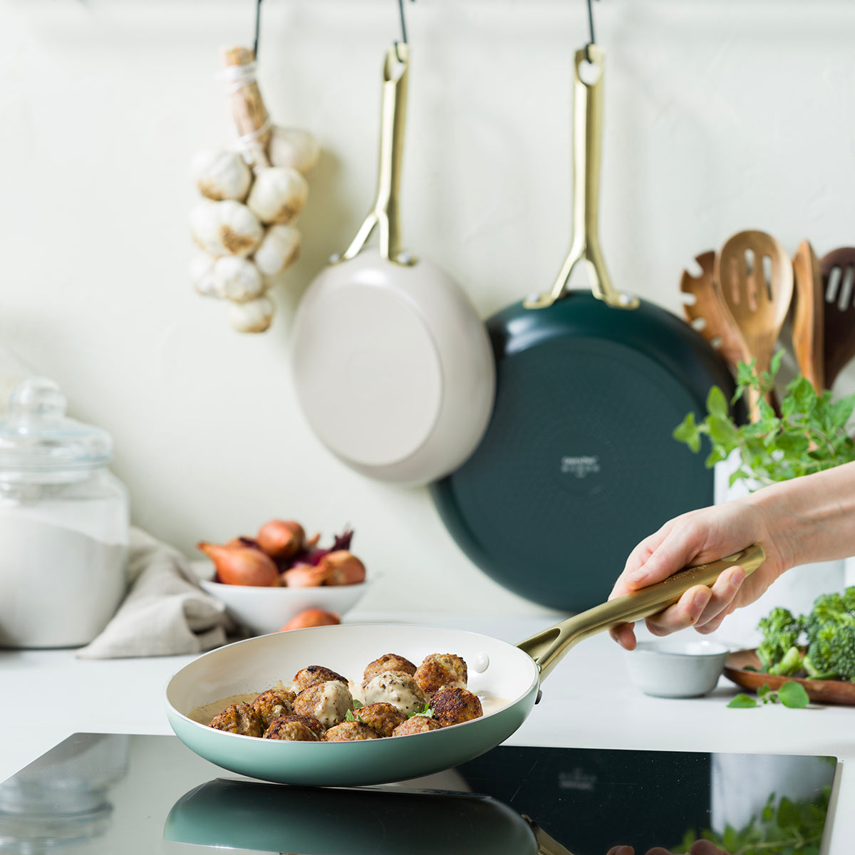 Shades 3-Piece Frypan Set, Natural