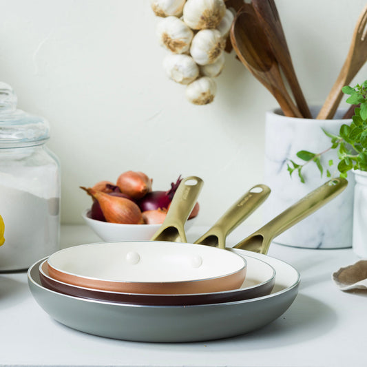 Shades 3-Piece Frypan Set, Terra