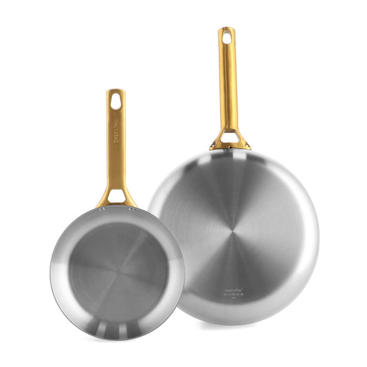 Reserve Stainless 2-Piece Frypan Set
