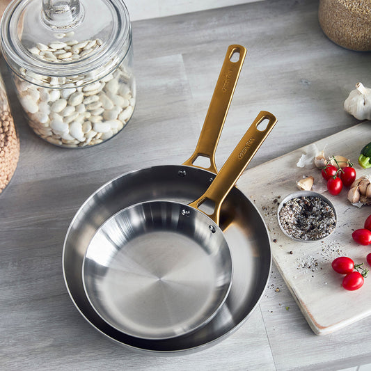 Reserve Stainless 2-Piece Frypan Set