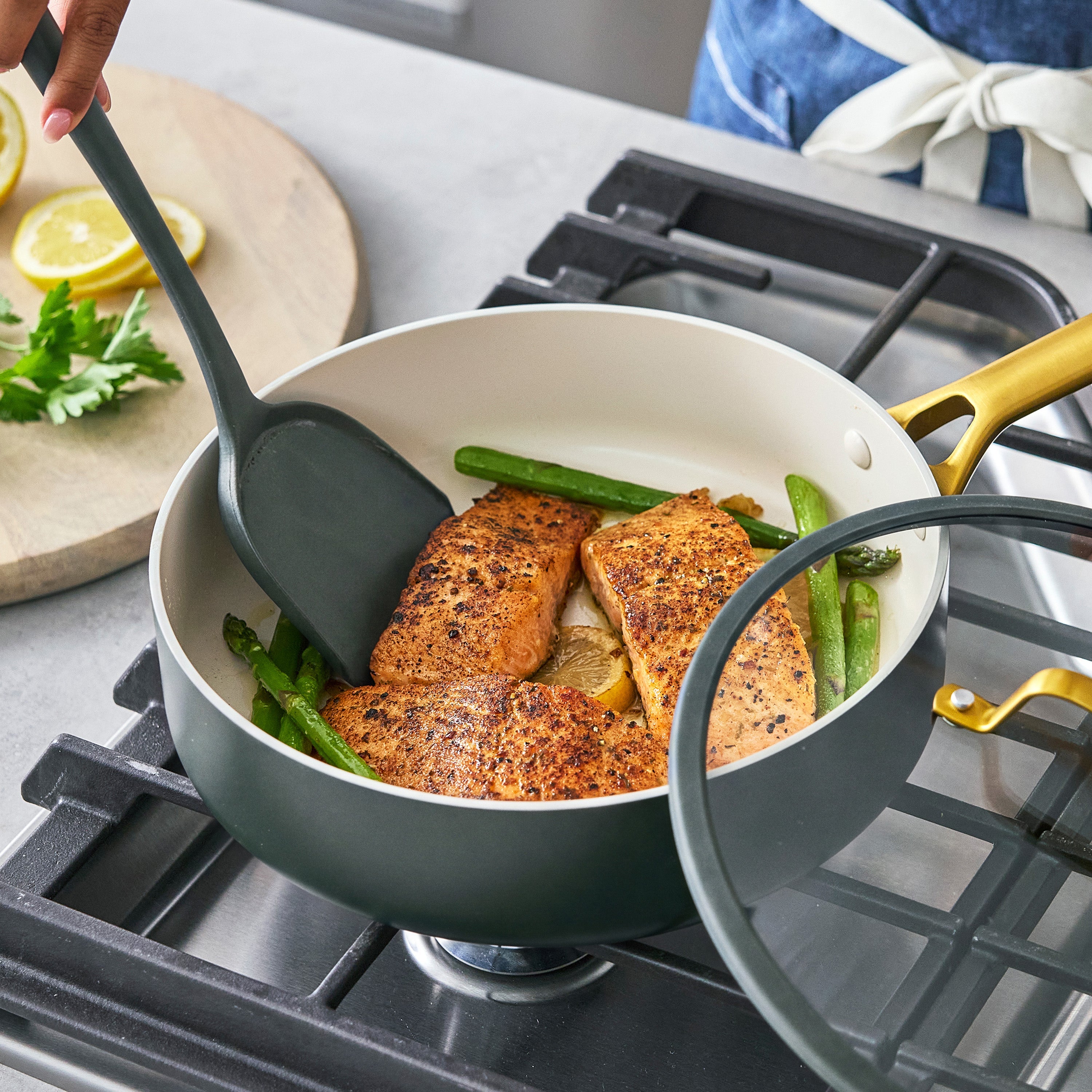 Reserve Pro 10-Piece Cookware Set, Pine Green