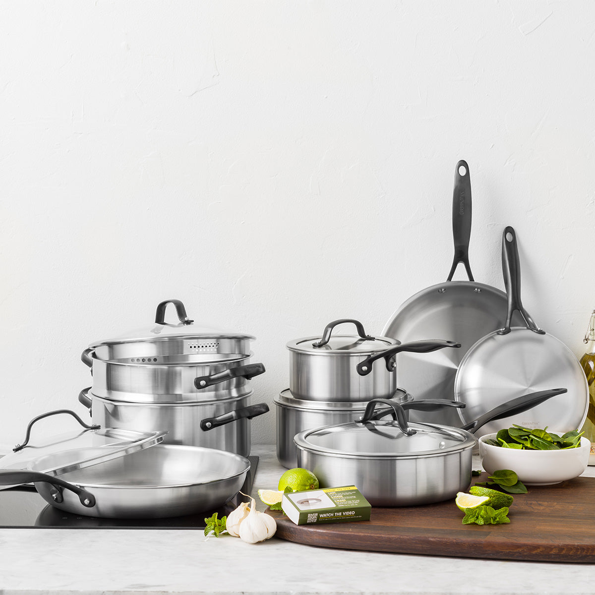 Venice Pro Noir 14-Piece Cookware Set