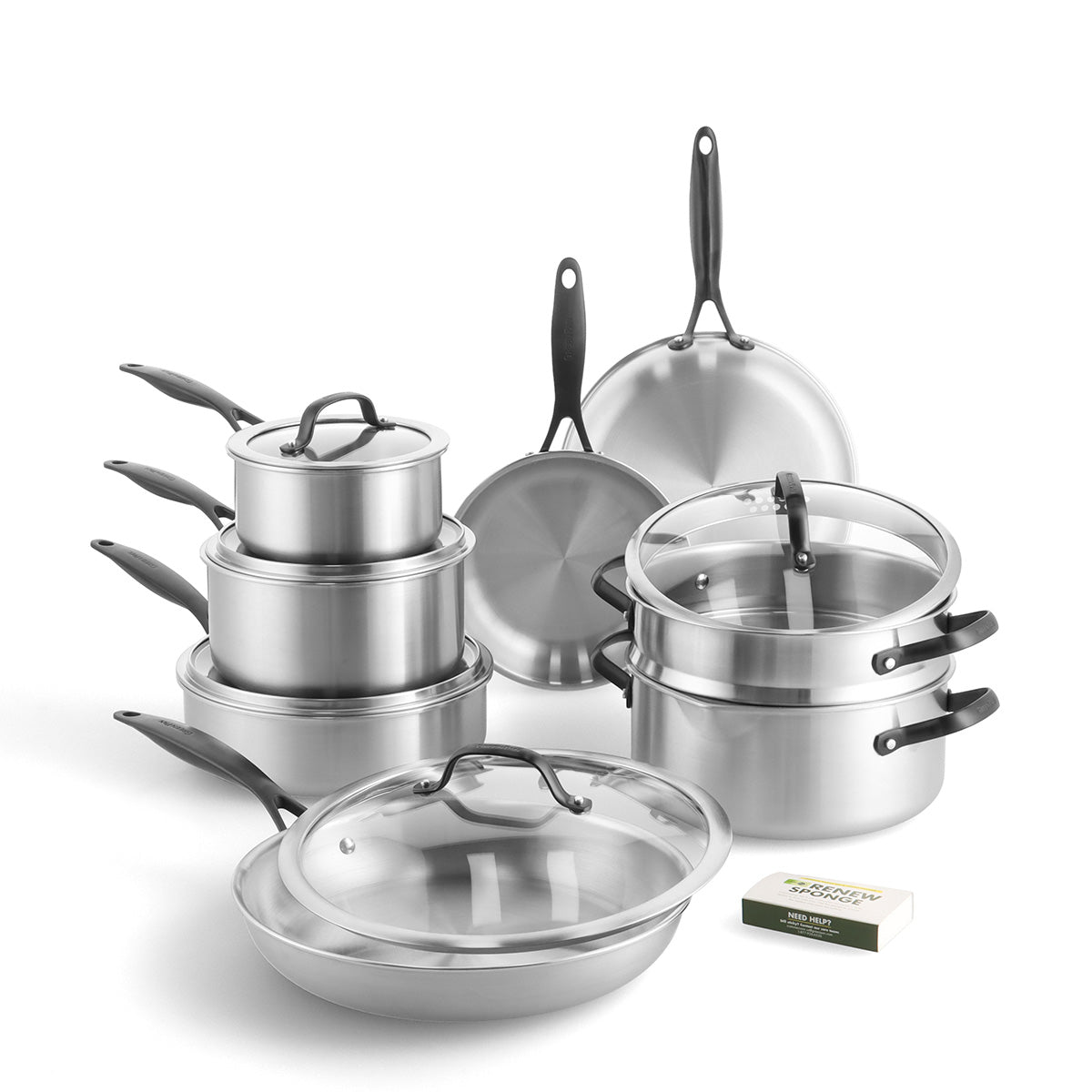 Venice Pro Noir 14-Piece Cookware Set