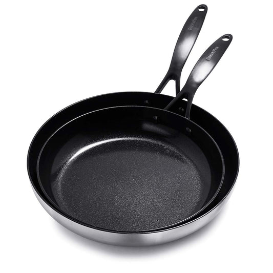 Venice Pro Noir Ceramic Non-Stick 26cm and 30cm Frypan Set