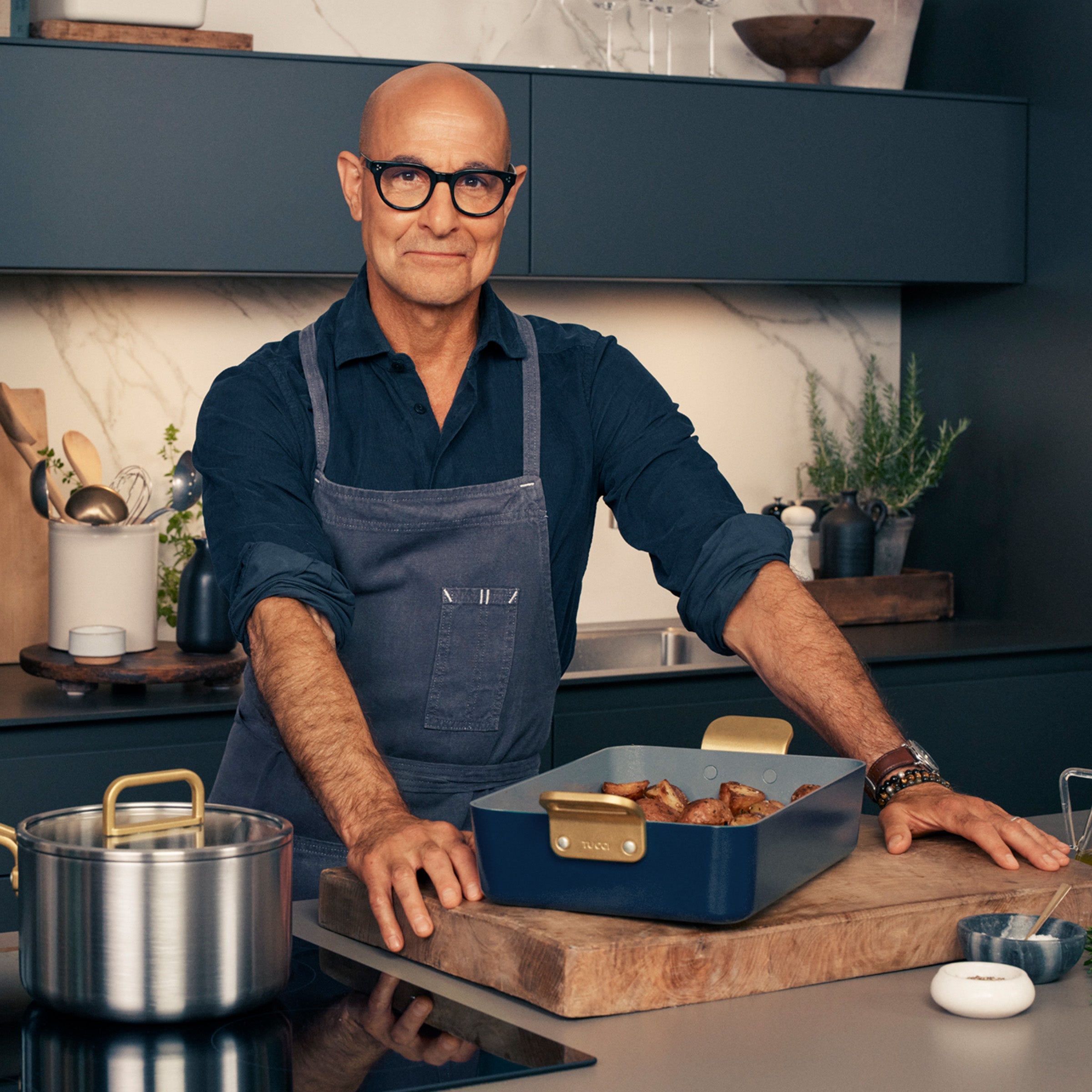 Stanley Tucci™ Ceramic Non-Stick Lasagna Pan | Marino Blue