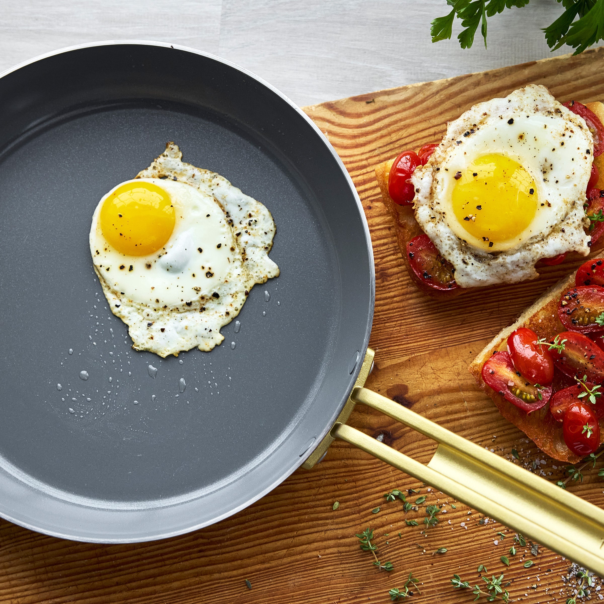 Stanley Tucci™ Stainless Steel Ceramic Non-Stick 20cm, 26cm and 30cm Frypan Set