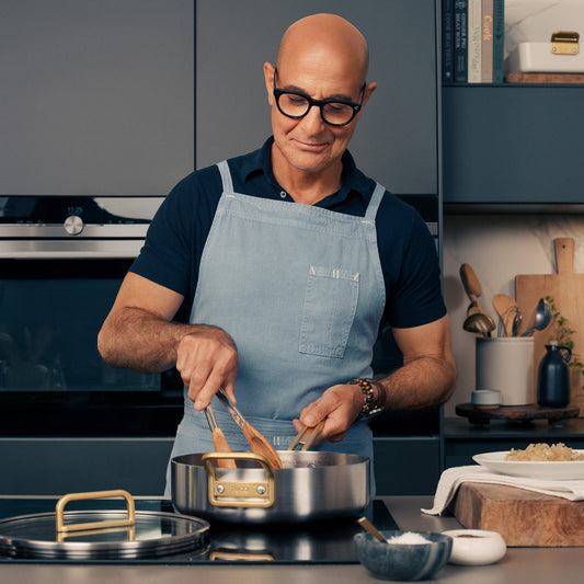 Stanley Tucci™ Uncoated Stainless Steel 11-Piece Cookware Set