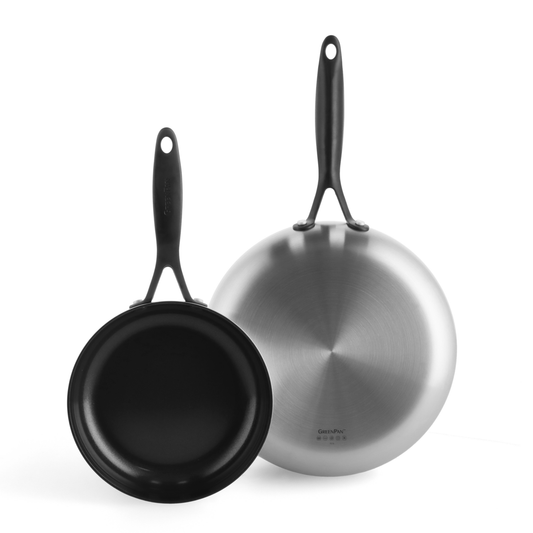 Venice Pro Noir Ceramic Non-Stick 20cm and 26cm Frypan Set
