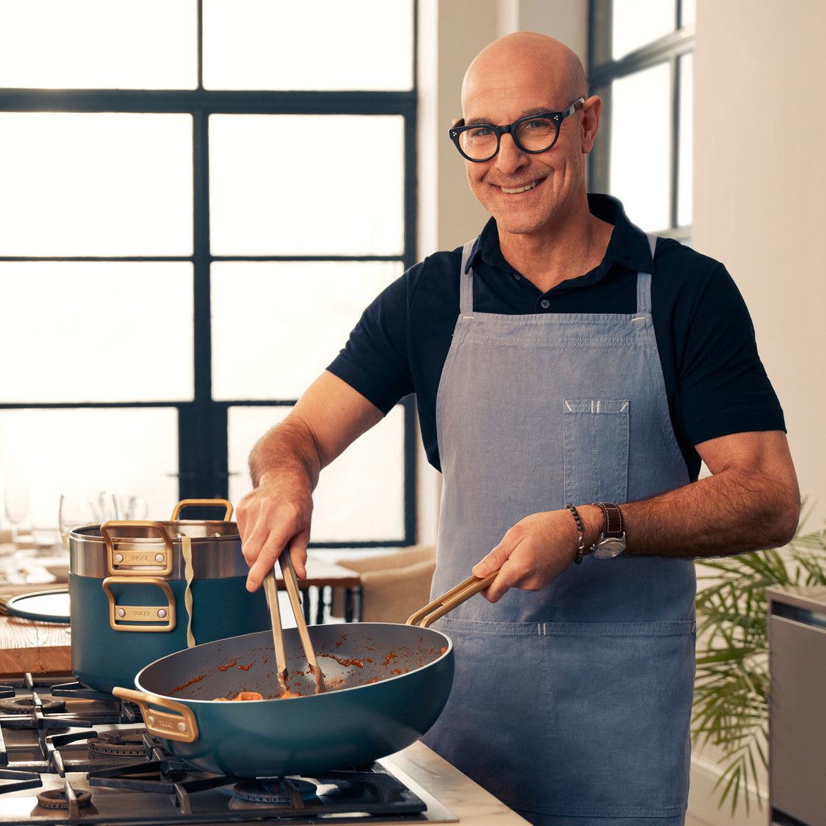 Stanley Tucci™ Ceramic Non-Stick 11-Piece Cookware Set | Venetian Teal