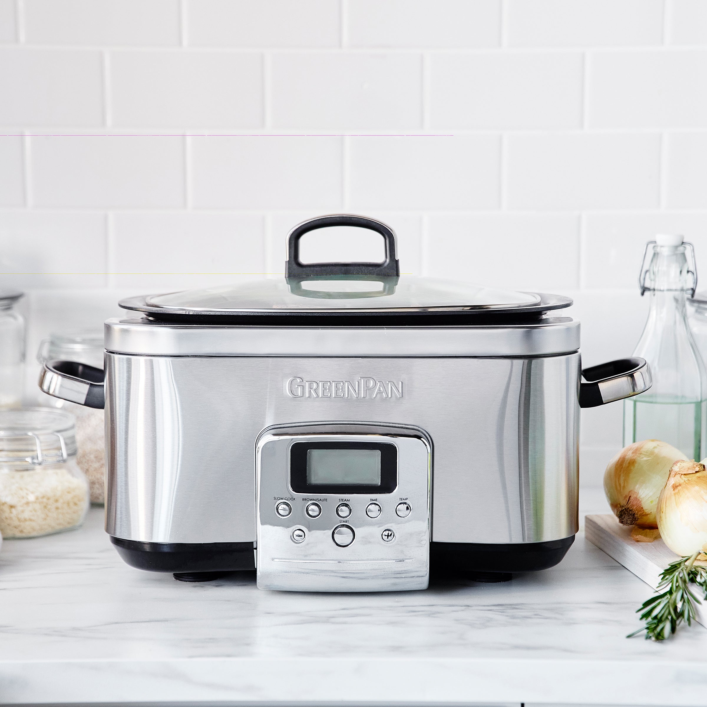 Slow cooker Stainless Steel 6L