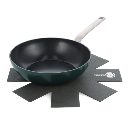 Evolution Pine Green Wok 28cm