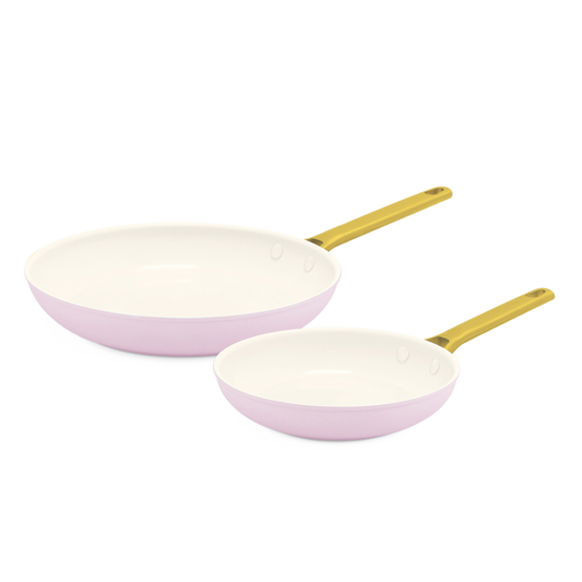 Padova Blush Pink 2pc Frying pan Set