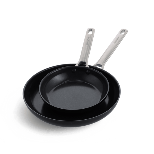 Padova Black 2pc Frying Pan Set